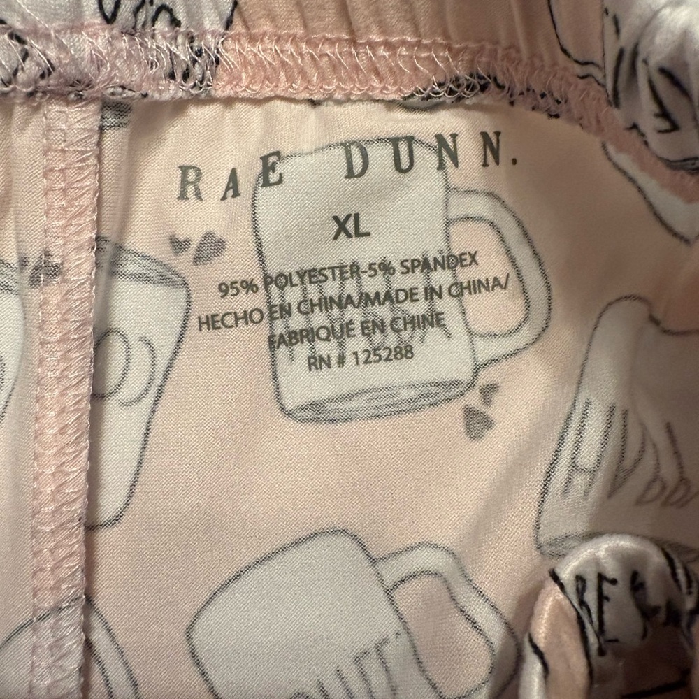 RAE DUNN Coffee Mug Print Sleep Shorts in Pink Size XL — SUPER SOFT!!! - Picture 10 of 13